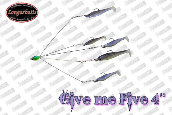 LONGASBAITS ''Give Me Five'' 4''