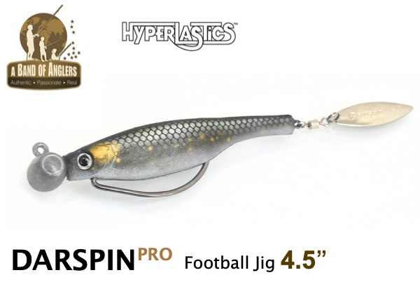 HYPERLASTICS Dartspin Pro Football Jig 4.5''