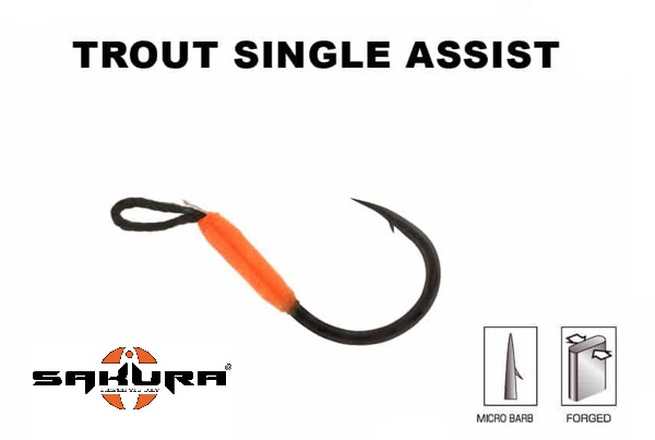 SAKURA Trout Single Assist Hook