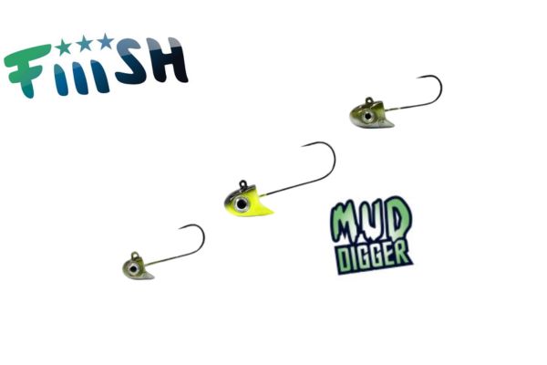 FIIISH Mud Digger Têtes Plombées