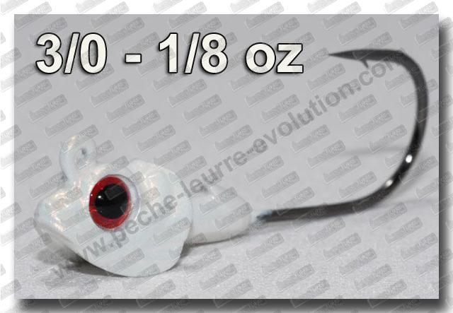 MEGABASS OKASHIRA Jig Head 1/8 oz - 3/0 ''Spawn Kill''