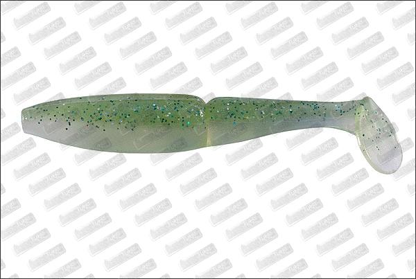 SAWAMURA One Up Shad Evolution 3'' #077 Green Pearl