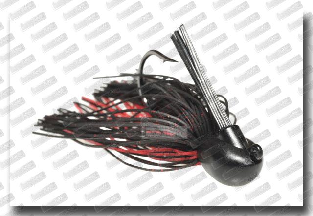 KEITECH Rubber jig Model I 5/16oz (9g) #408 Black Red 