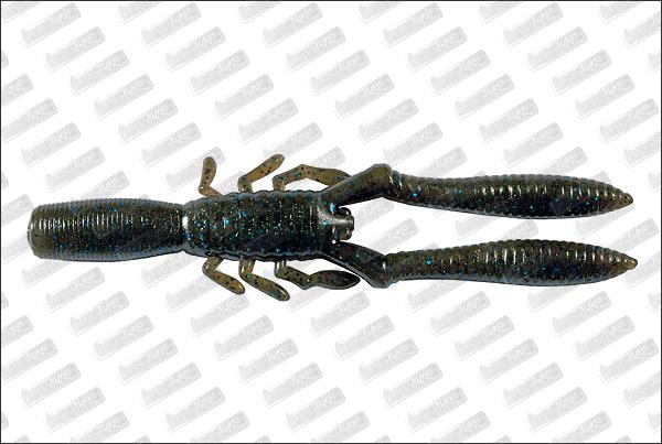 MEGABASS Bottle Shrimp 5'' #Green Pumpkin Blue