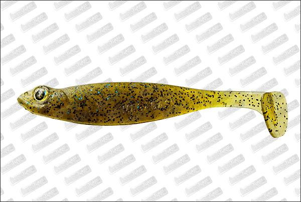 MEGABASS Hazedong Shad 3'' #Green Pumpkin Blue