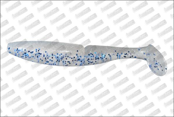 SAWAMURA One Up Shad Evolution 3'' #102 Pearl Blue Flake