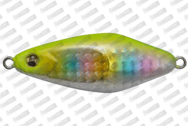 MEGABASS Metal-X Flat Glider 30g #G Chart Rainbow