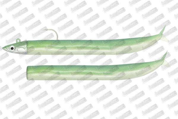 FIIISH Crazy Sand Eel Combo Shore 100mm 5g n°1 #Vert Nacre