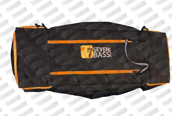 SEVEN BASS Sacoche Float tube Flax Cargo Classic Plus Orange (Toile)