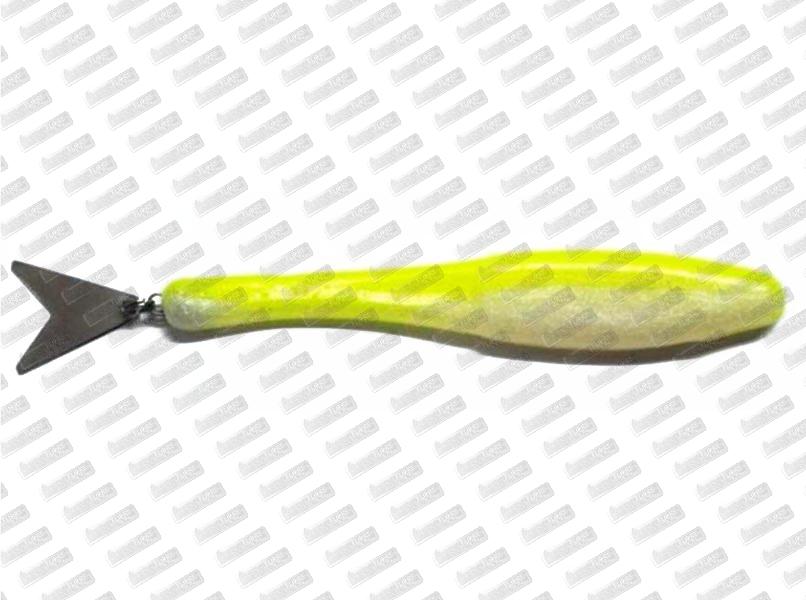 LONGASBAITS Inox Tail #White Chartreuse