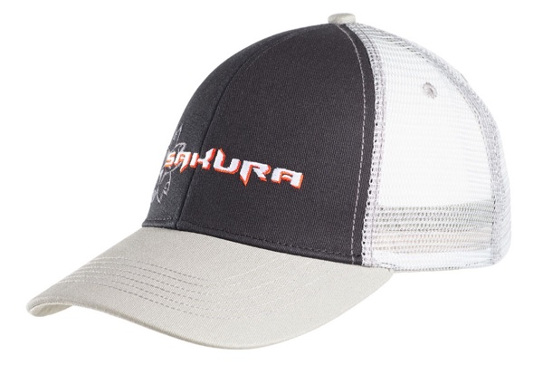 Casquette SAKURA Trucker Grey / Black