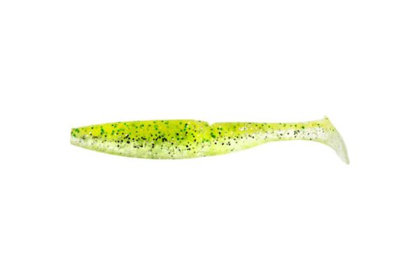 SAWAMURA One Up Shad 5'' #107 Yellow Chart Glitter