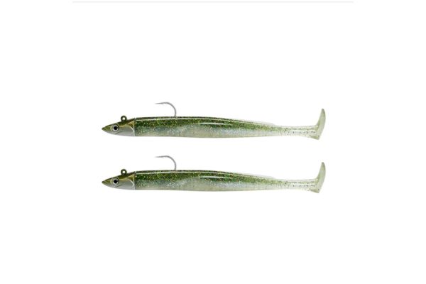 FIIISH Crazy Paddle Tail N°2 120mm DOUBLE COMBO Shore 7g Ghost Minnow