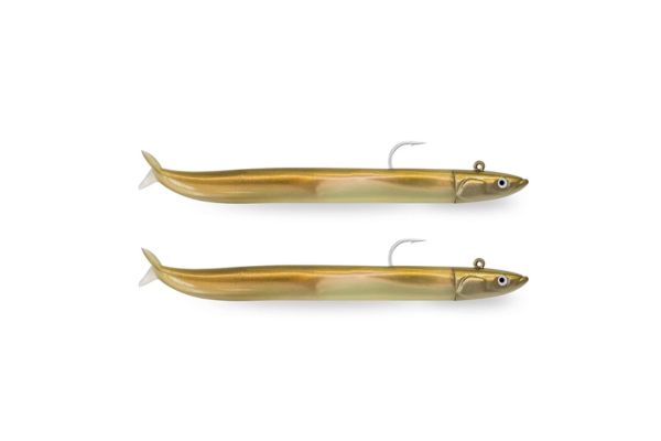 FIIISH Crazy Sand Eel N°2 120mm DOUBLE COMBO OffShore 15g Gold