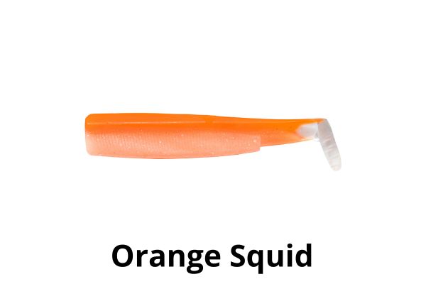FIIISH Black Minnow Squid N°2 90mm CORPS (x3)  #Orange Squid