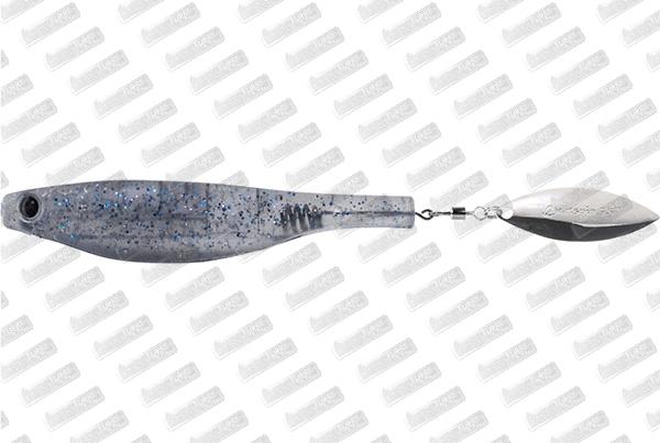 A BAND OF ANGLERS Hyperlastics Dartspin 5 1/2 #Smoke Blue/Silver